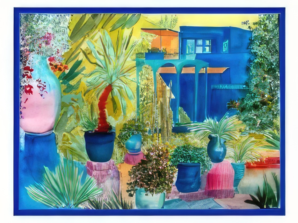 Majorelle Gardens at Marrakesh, Morocco