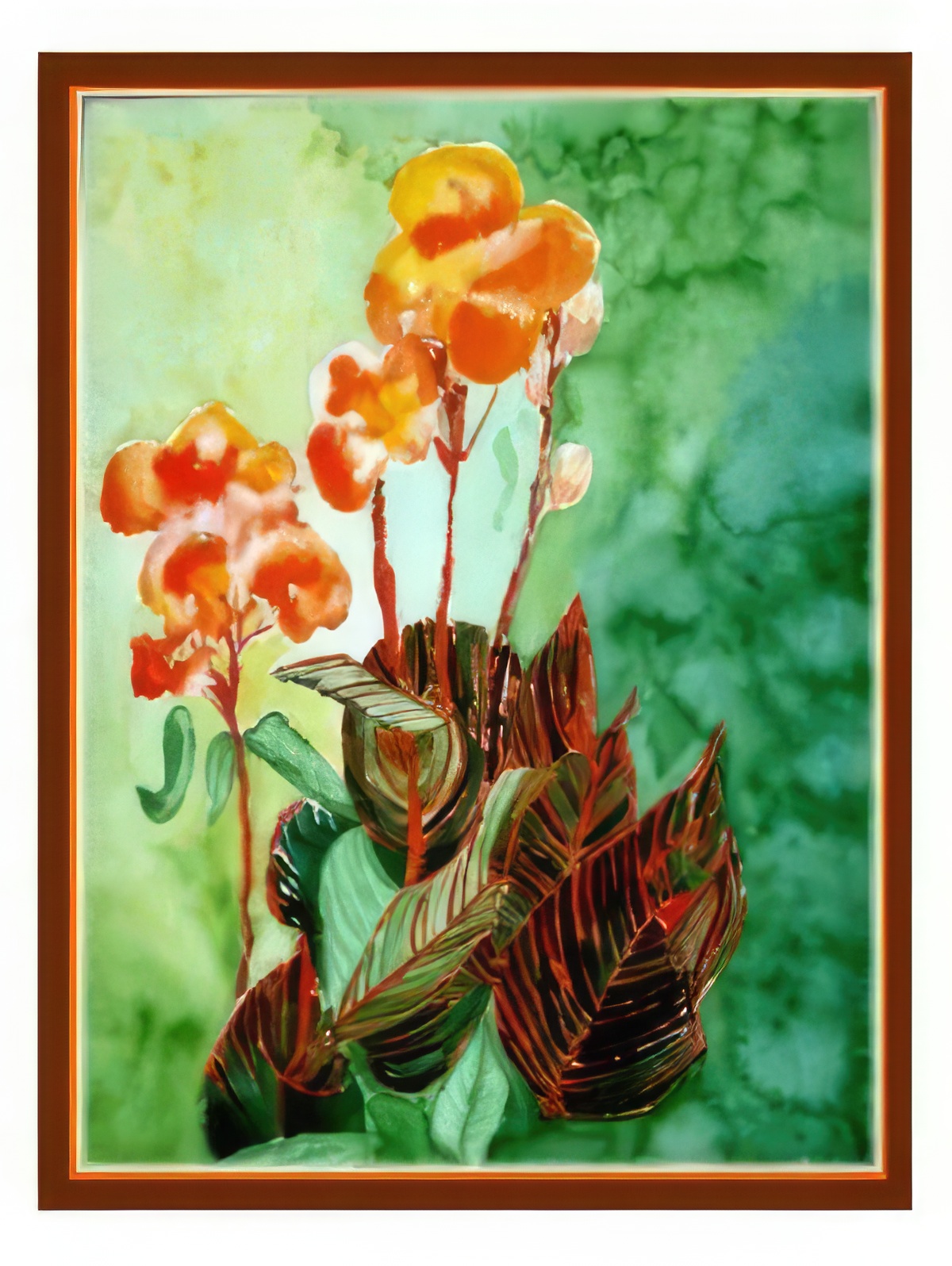 Orange Canna Lilies