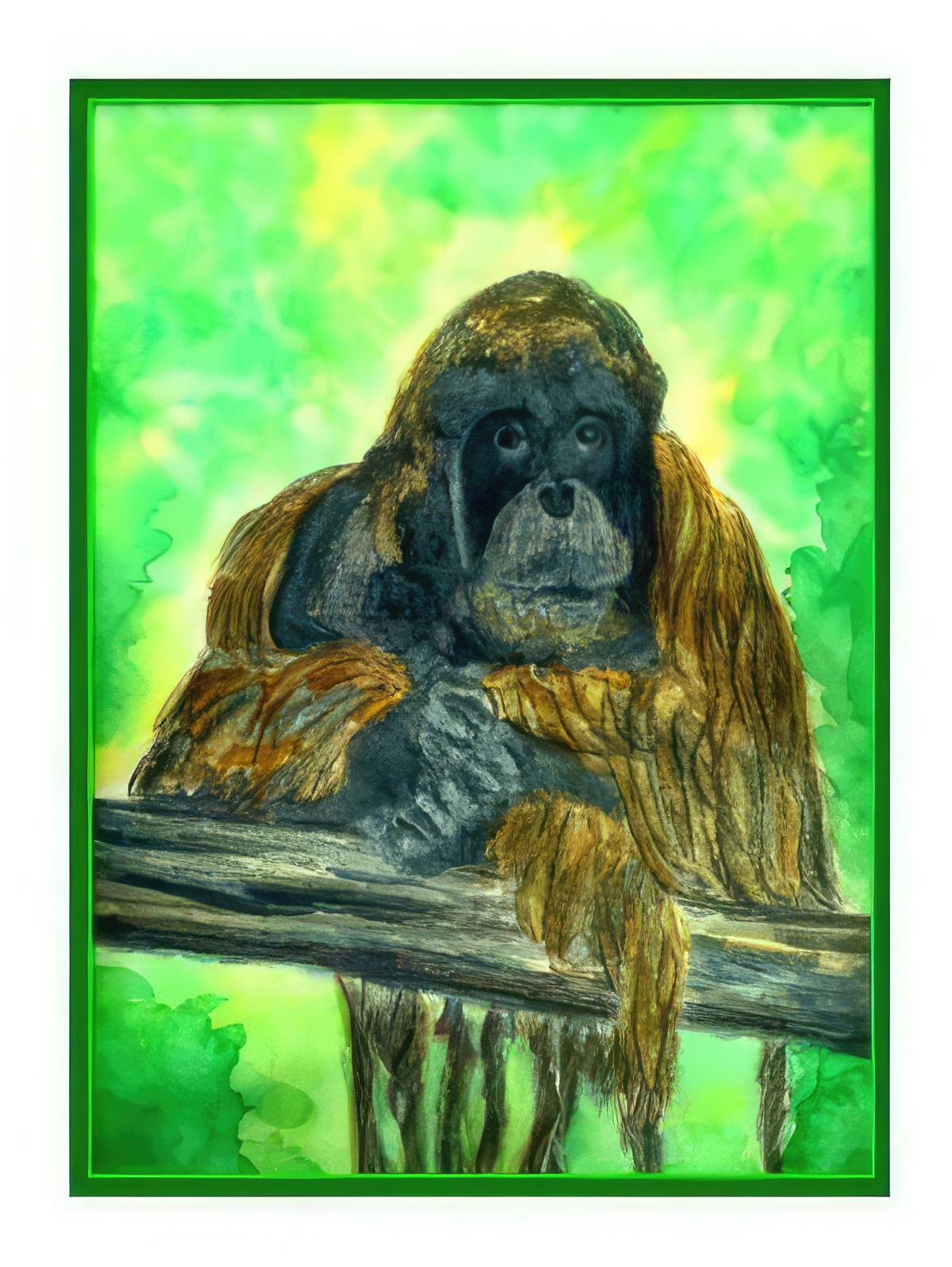 Orangutan Contemplating