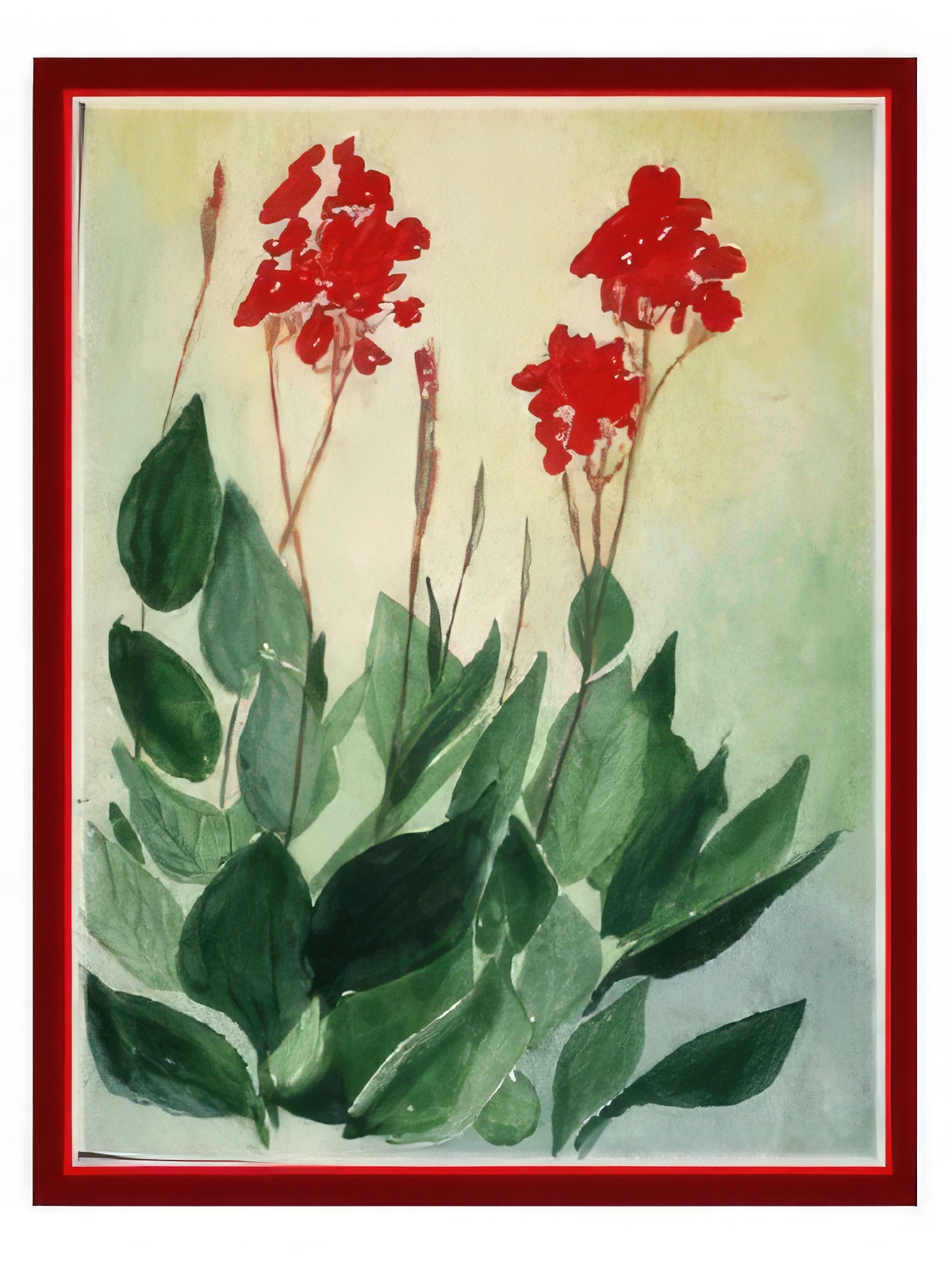 Red Canna Lilies