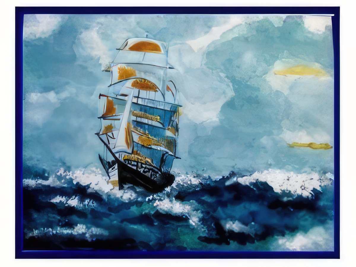 Sailing Ship in Storm