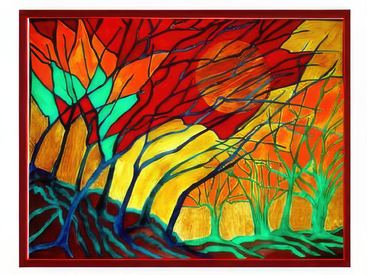 Abstract Autumn Scene