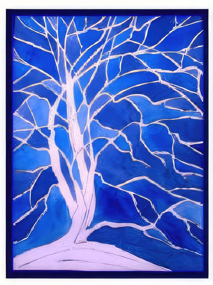 Abstract Jacaranda Tree