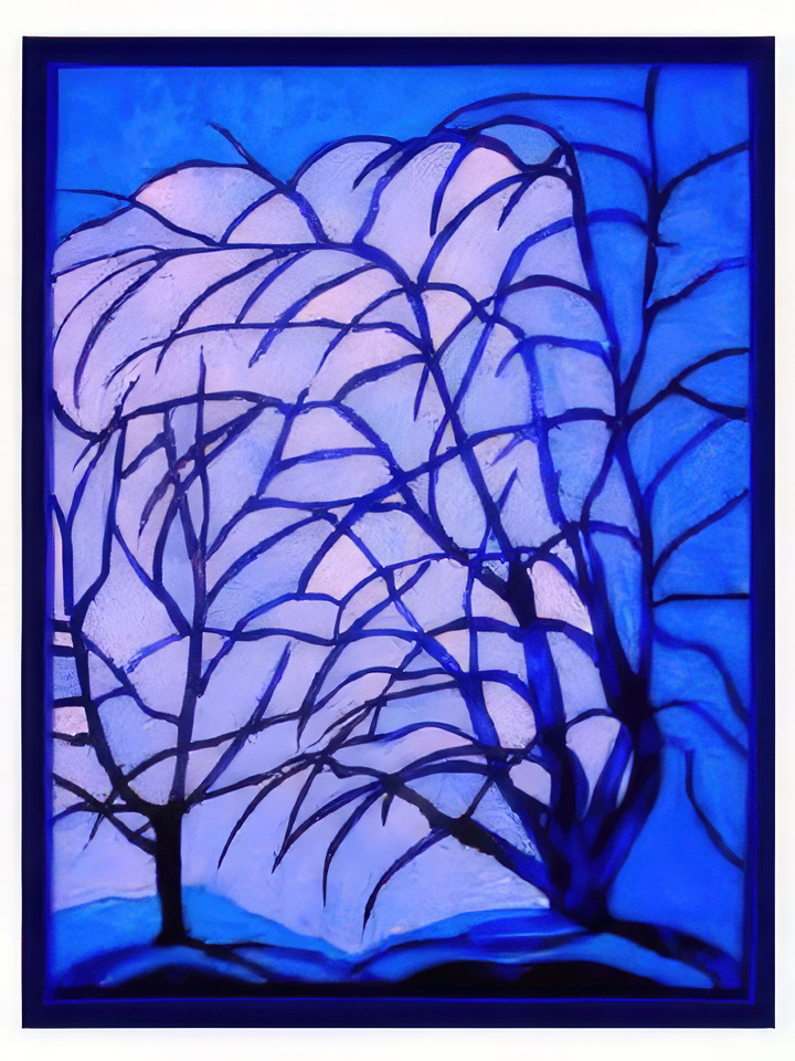 Abstract Jacaranda Tree