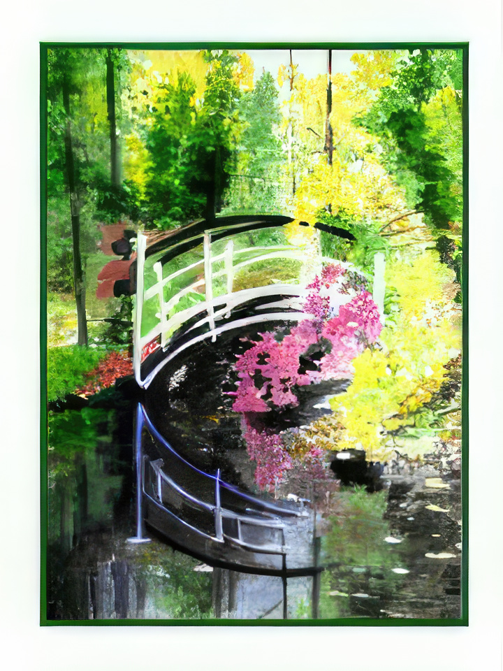 Bridge in Spring Woods