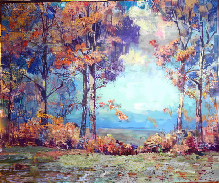 November in Maryland — oil painting by August H. O. Rolle