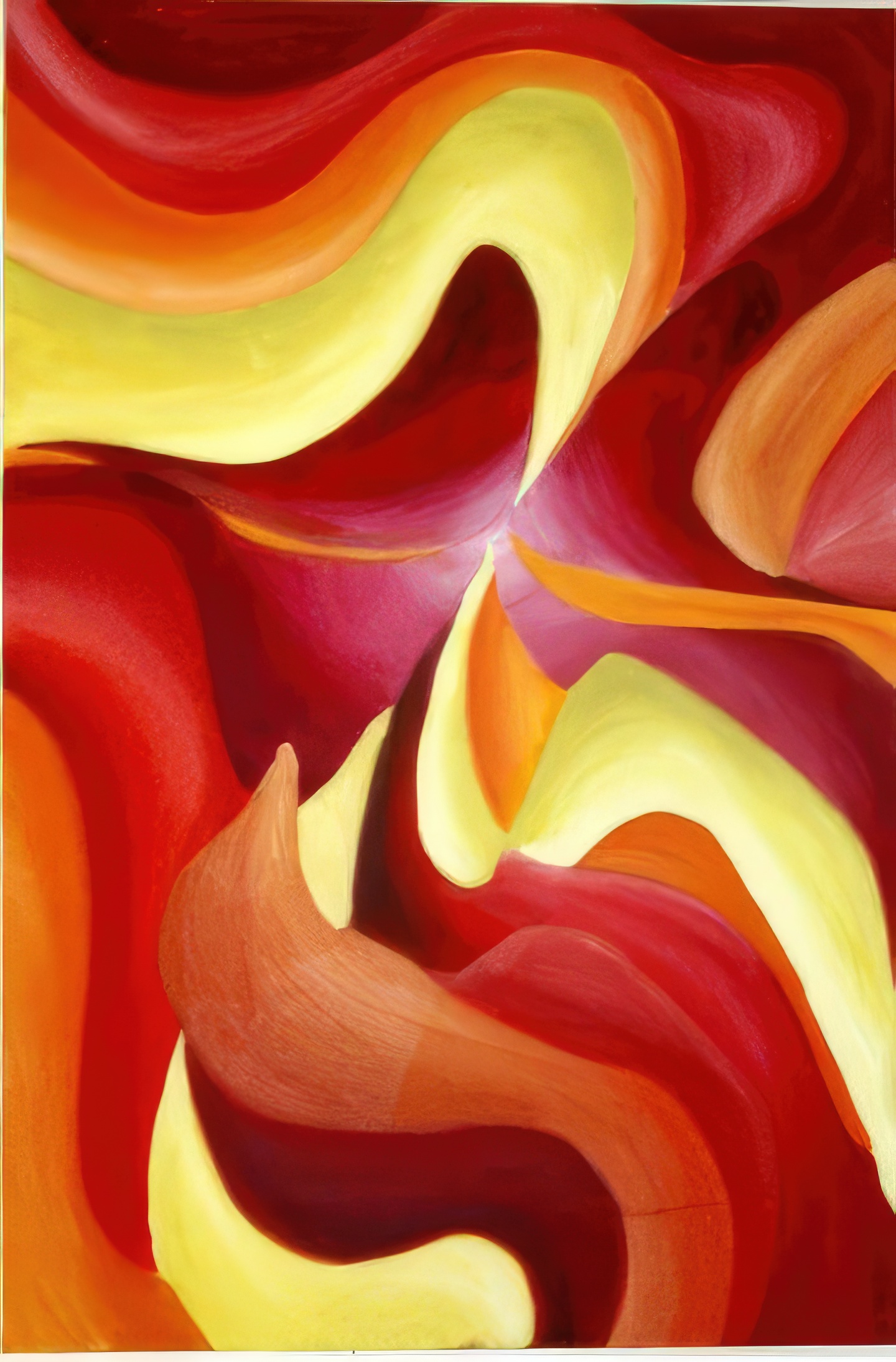 Abstract oil painting by Hannah