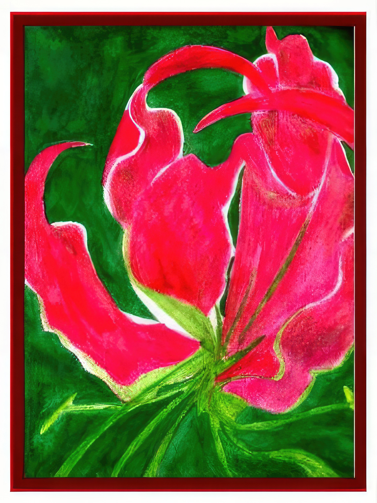 Red Gloriosa Lily