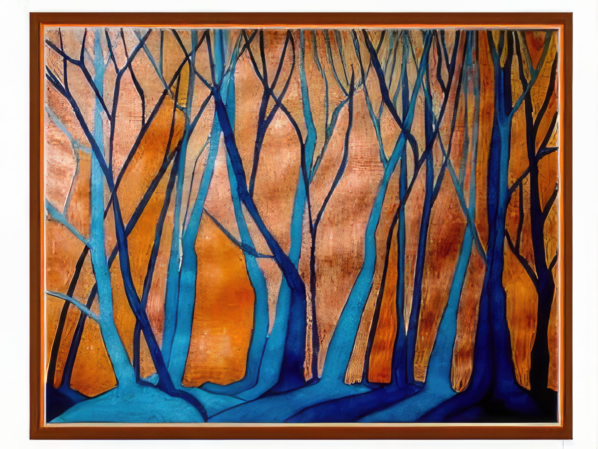 Winter Trees at Dusk